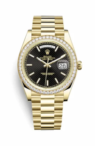 Rolex Day-Date 40 Yellow Gold / Diamond / Black 228348RBR-0004 (M228348RBR-0004)
